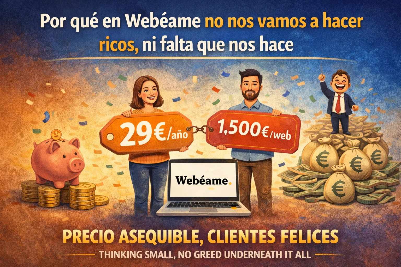 Por qué en Webéame no nos vamos a hacer ricos, ni falta que nos hace